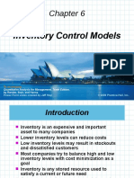 Inventory Control Models: To Accompany