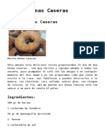 Receta de Donas PDF