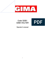 Code 33351 Gima Holter: Operator's Manual