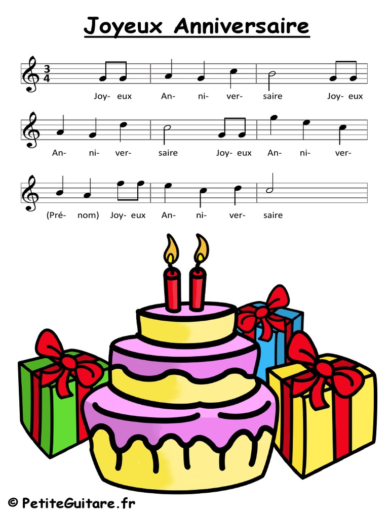 Joyeux Anniversaire Partition Guitar Pdf