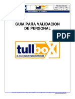 PRO-HSE-TBX-010 Guia para Validacion de Personal PDF