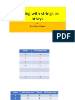 Dealing With Strings As Arrays PDF