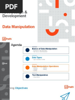 RPA Design & Development: Data Manipulation