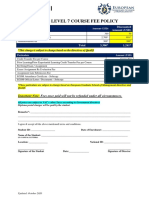 EGSM Qualifi Level 7 - Course Fee Policy - Oct 2020 - DR Janos