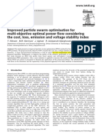 Improved Particle Swarm Optimisation For Multi-Objective Optimal Power Flow Considering The Cost, Loss, Emission and Voltage Stability Index