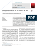 Experimental 2017 - Fire Resistance of Concrete-Filled Steel Plate Composite (CFSPC) Walls