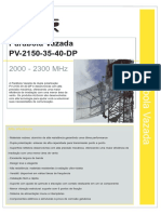 Parábola de alta eficiência para comunicação de longo alcance