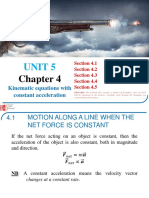 UNIT 5-PHY 131 Chapter 4-Kinematics Equations Along A Line With Contact Acceleration