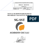 MAN-SST-001 Manual de Responsabilidades SST