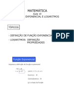 Matemática - Aula 10 - Função exponencial e logaritmos.pdf