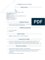 CURRICULUM VITAE. Eugénio