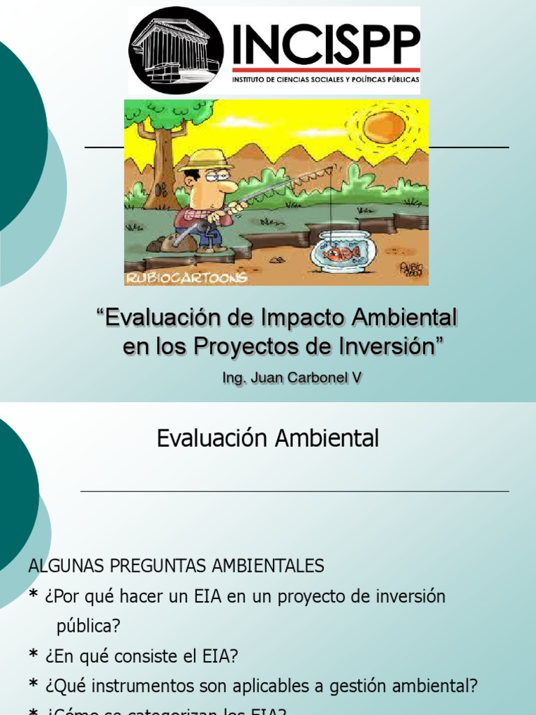 Evaluación de Impacto Ambiental en Proyectos | PDF | Evaluación de ...