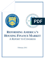 Reforming America's Housing Finance Market (Final -- Feb 2011)