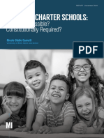Religious Charter Schools: Legally Permissible? Constitutionally Required?