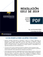 RESOLUCION 0312 DE 2019