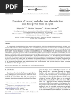 Emissions of Mercury and Other Trace Elements From Coal-Fired Power Plants in Japan