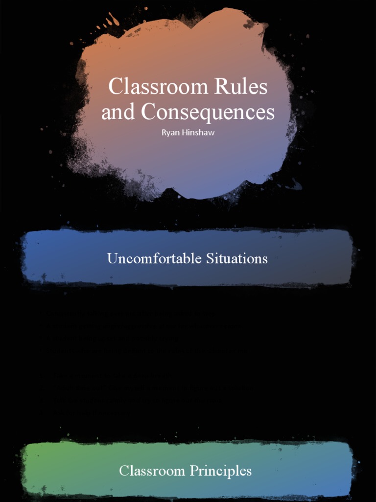 Classroom Rules and Consequences PDF