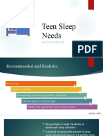 Teen Sleep Needs