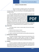 Resume Writing (SC) PDF