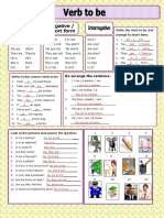 Re-Arrange The Sentence.: Write The Verb To Be and Change To Short Form