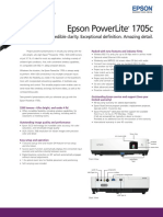 Epson Powerlite 1705C Specifications