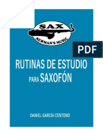 Rutinas para Estudiar Saxofón Por Daniel García Centeno PDF
