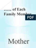 Role of Each Family Member