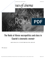 The Fluids of Roma: Necropolitics and Class in Cuarón's Cinematic Memoir - Senses of Cinema