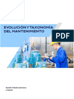 Evolucion y taxonomia del mantenimiento