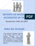 Reporte Incidentes y Accidentes Trabajo