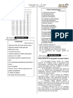 Simulado 25 (Port. 9º Ano - Blog Do Prof. Warles)