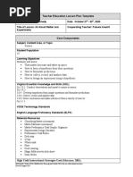 Matter and Experiment Lesson Plan - Science - Oct