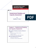 Geotechnical Modeling and Capacity Assessment of Abutments