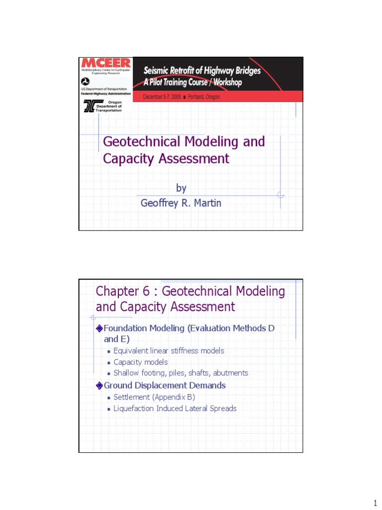 Geotechnical Foundation Modeling Techniques | PDF | Geotechnical ...
