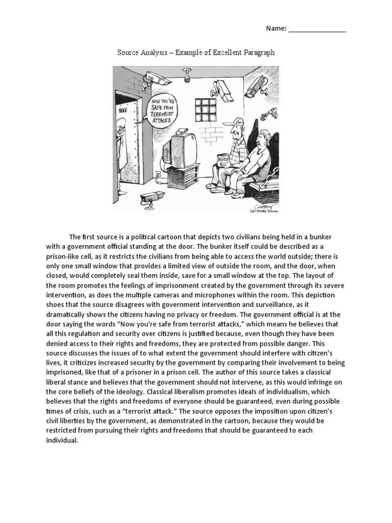 Source Analysis - Excellent Example | PDF | Liberalism | Rights