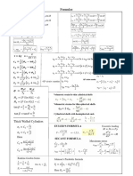 Formula Sheet