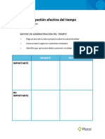 Matriz de Administracion Del Tiempo - PDF