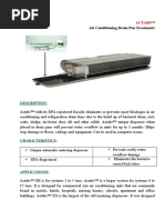 Air Conditioning Drain Pan Treatments: Description