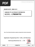 LTM200KT03 Samsung