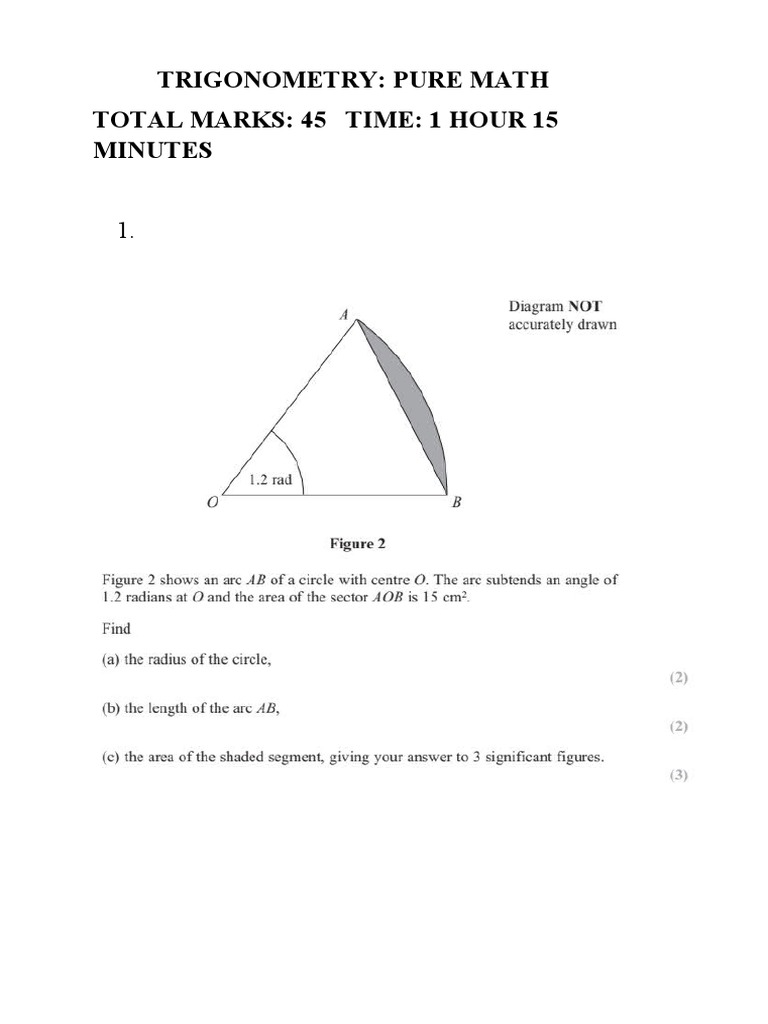 TRIGONOMETRY Pure Math | PDF