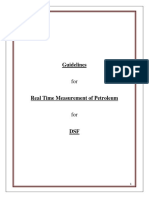 Real Time Petroleum Measurement Guidelines for DSF