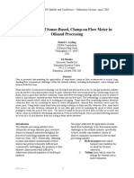 Application of Sonar-Based, Clamp-On Flow Meter in Oilsand Processing