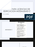 Tramite para Licencias de Edificacion Modalidad C