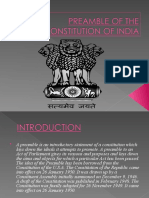 Preamble of The Constitution of India