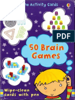 Usborne Activity Cards - 50 Brain Games