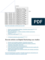 Recent Articles On Digital Marketing Case Studies: Session Date Time