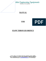 FLOW THROUGH ORIFICE m variable