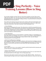 7 Singing Tips | PDF | Singing | Human Voice