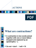 contractions ppt