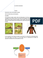 Topic: Fundamentals of Soil Heavy Metal Contamination Class Time: 60 Min Learning Objectives